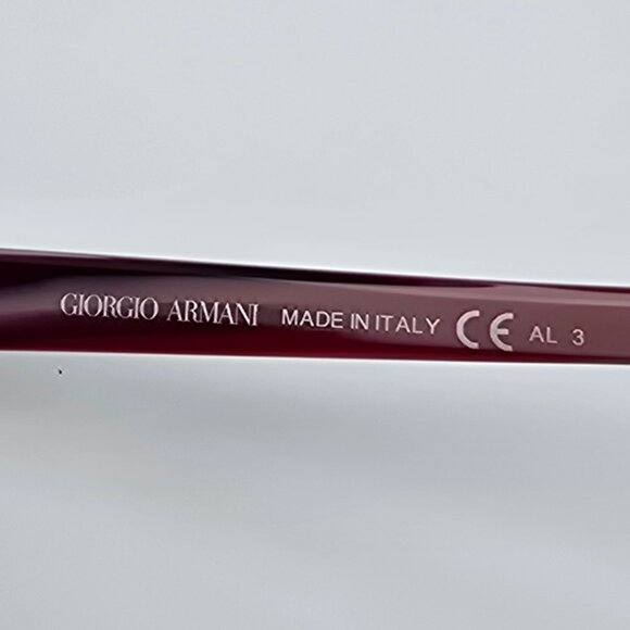 Giorgio Armani GA851/S Burgundy Silver Frame Brown Gradient Butterfly Sunglasses main image 7